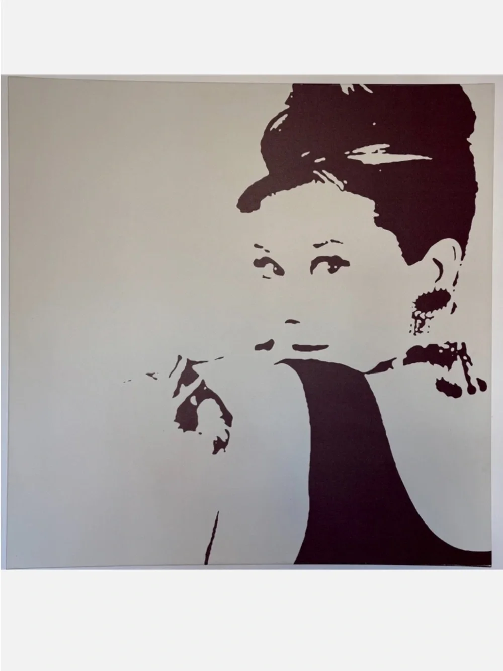 IKEA Black & White Audrey Hepburn Silhouette Wall Art
